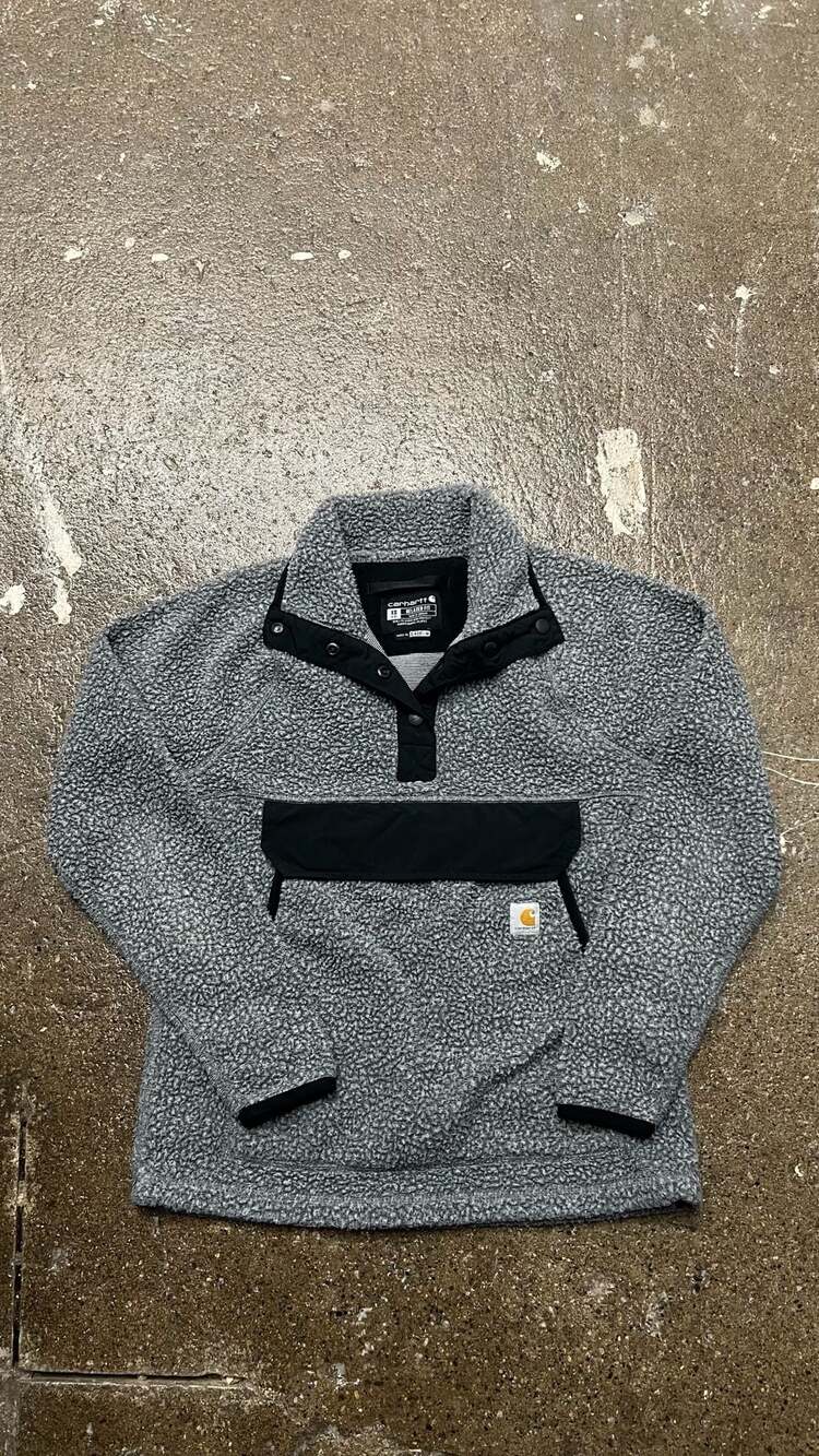 Carhartt Women's Relaxed Fit Sherpa Fleece Snap-Front Pullover